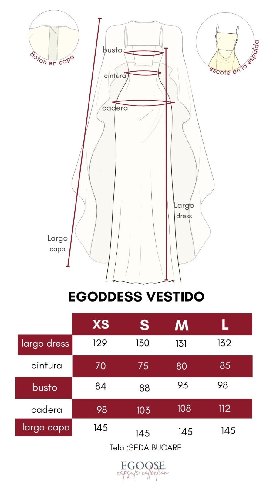 VESTIDO EGODDESS (Pre Venta)