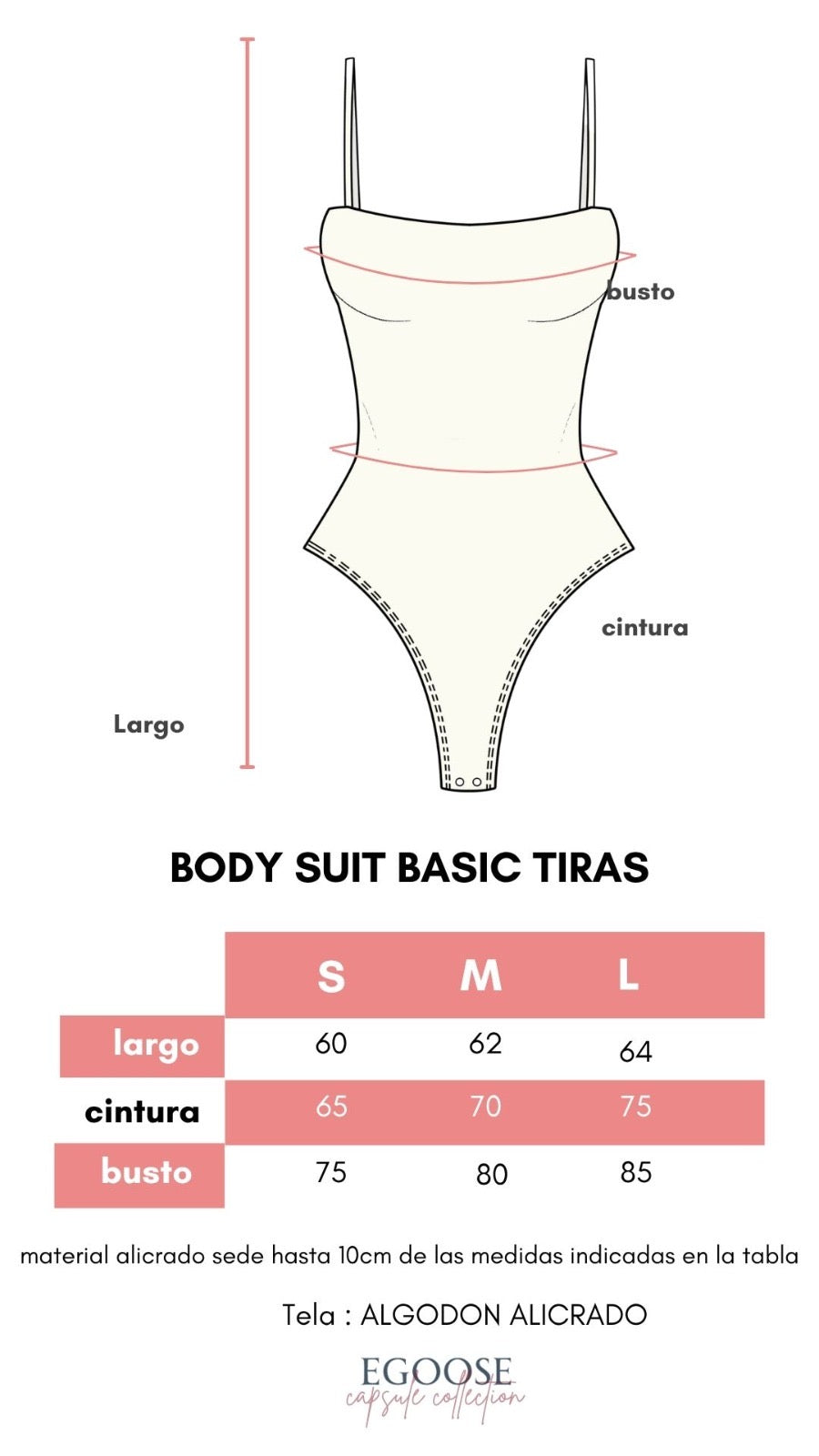 Bodysuit Basic Tiras