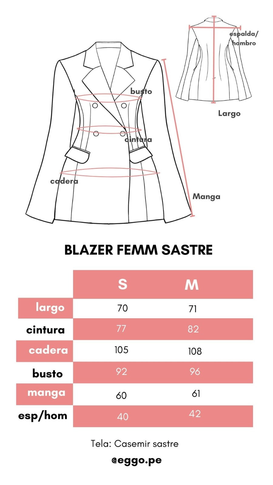 Blazer Sastre Fem