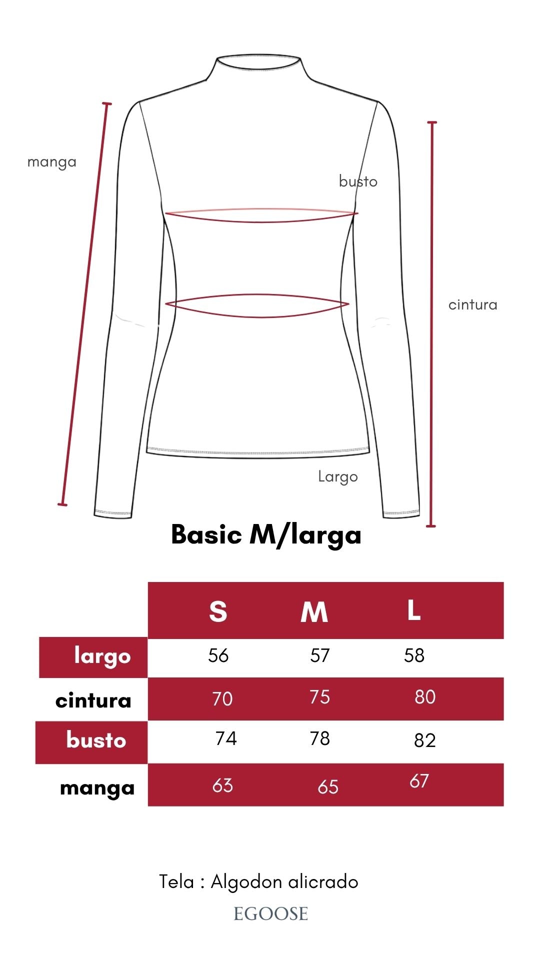 Básico manga larga