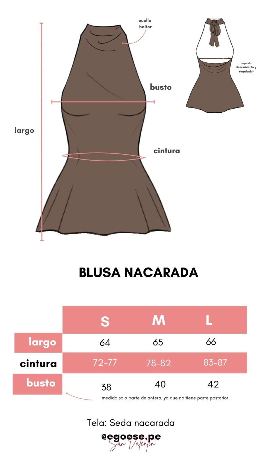 Blusa Nacarada