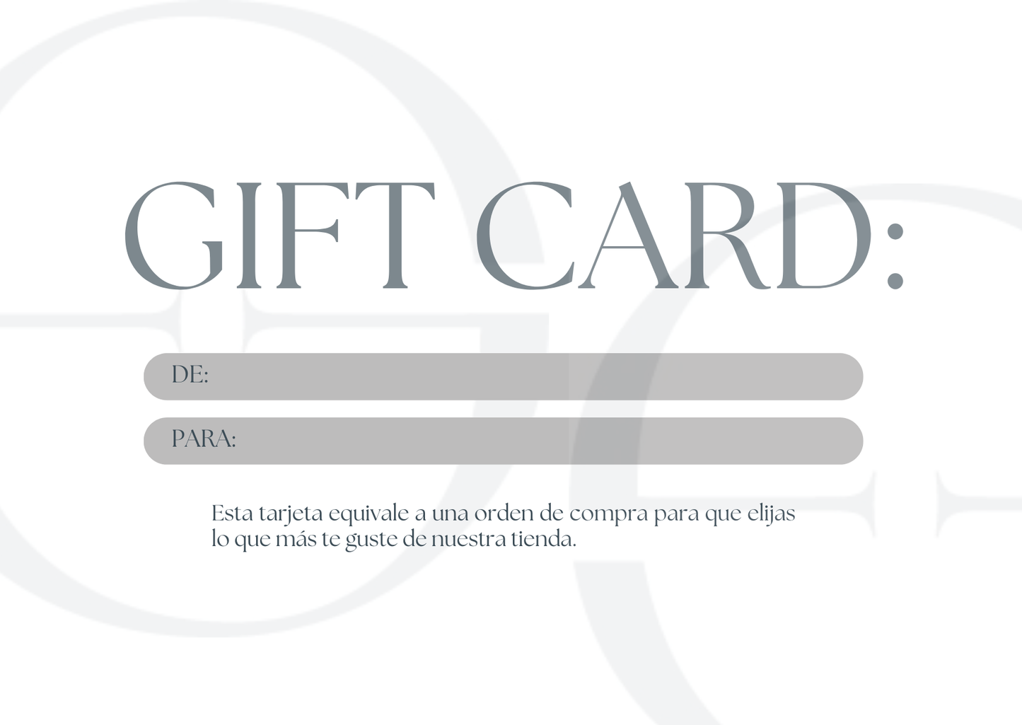 Egoose Gift Card