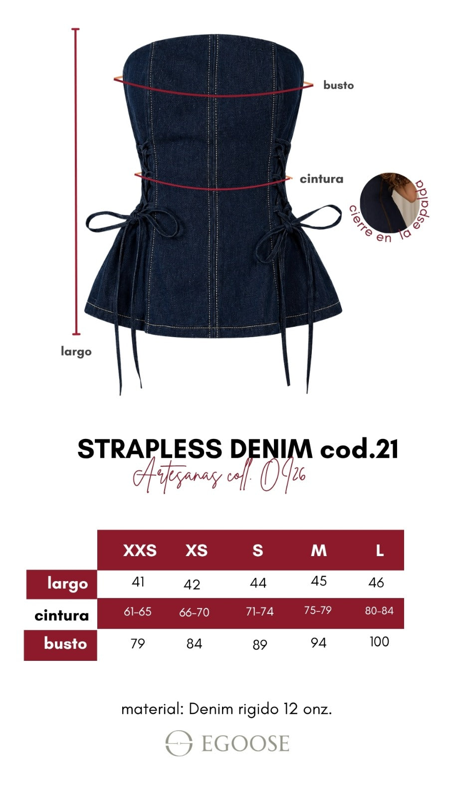 Strapless Denim Peplum #21