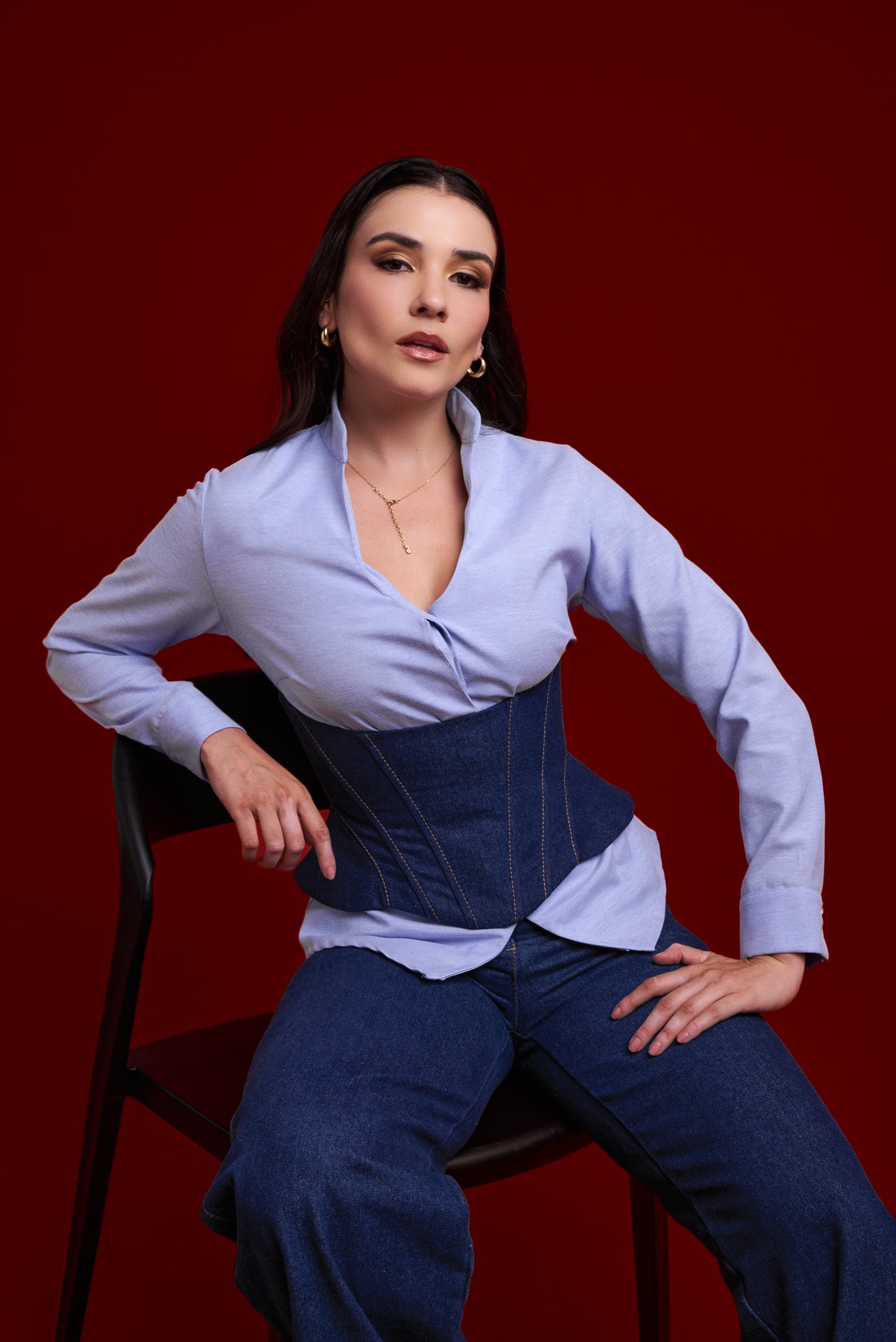 Cinturilla Denim Corset 28