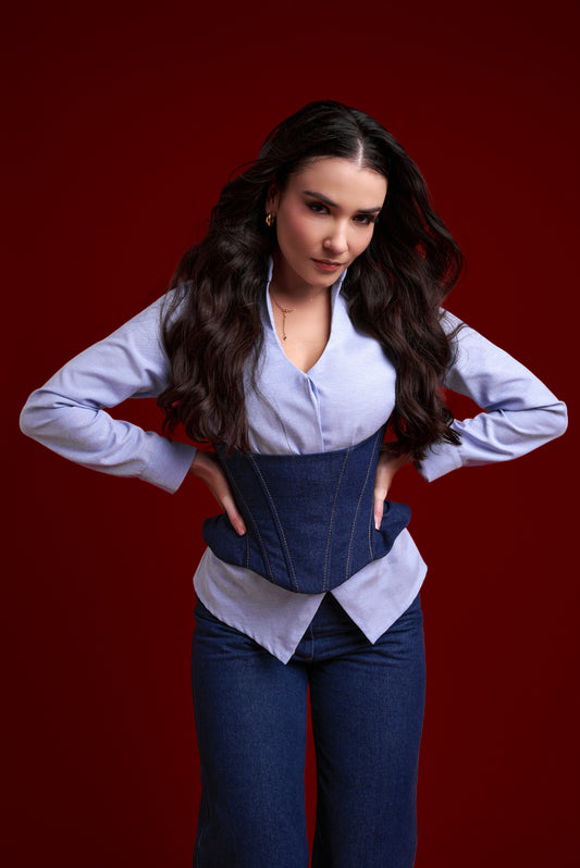Cinturilla Denim Corset 28