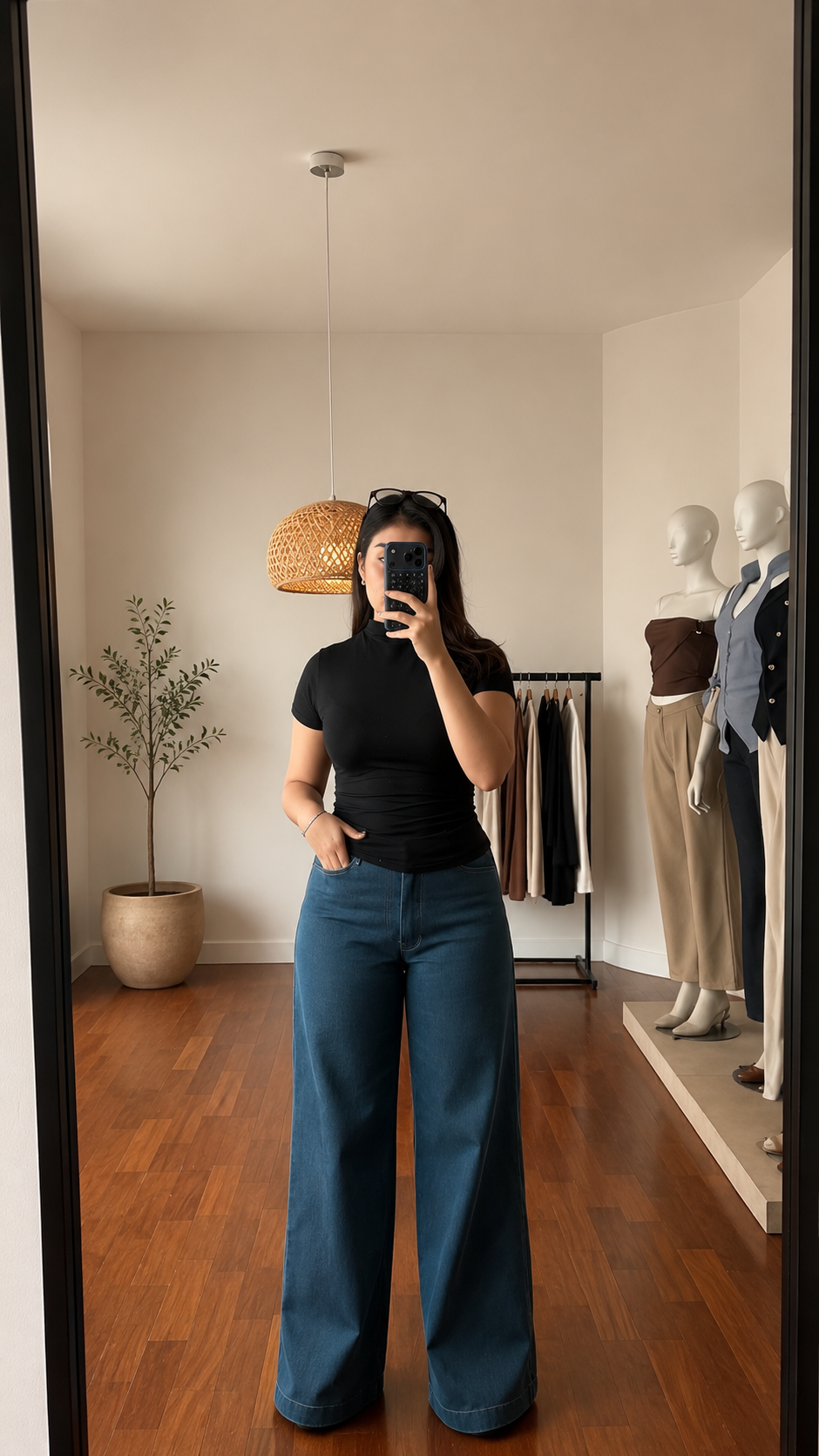 Pantalon Denim Wide Leg 19