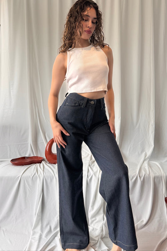 Pantalon Denim Wide Leg 19