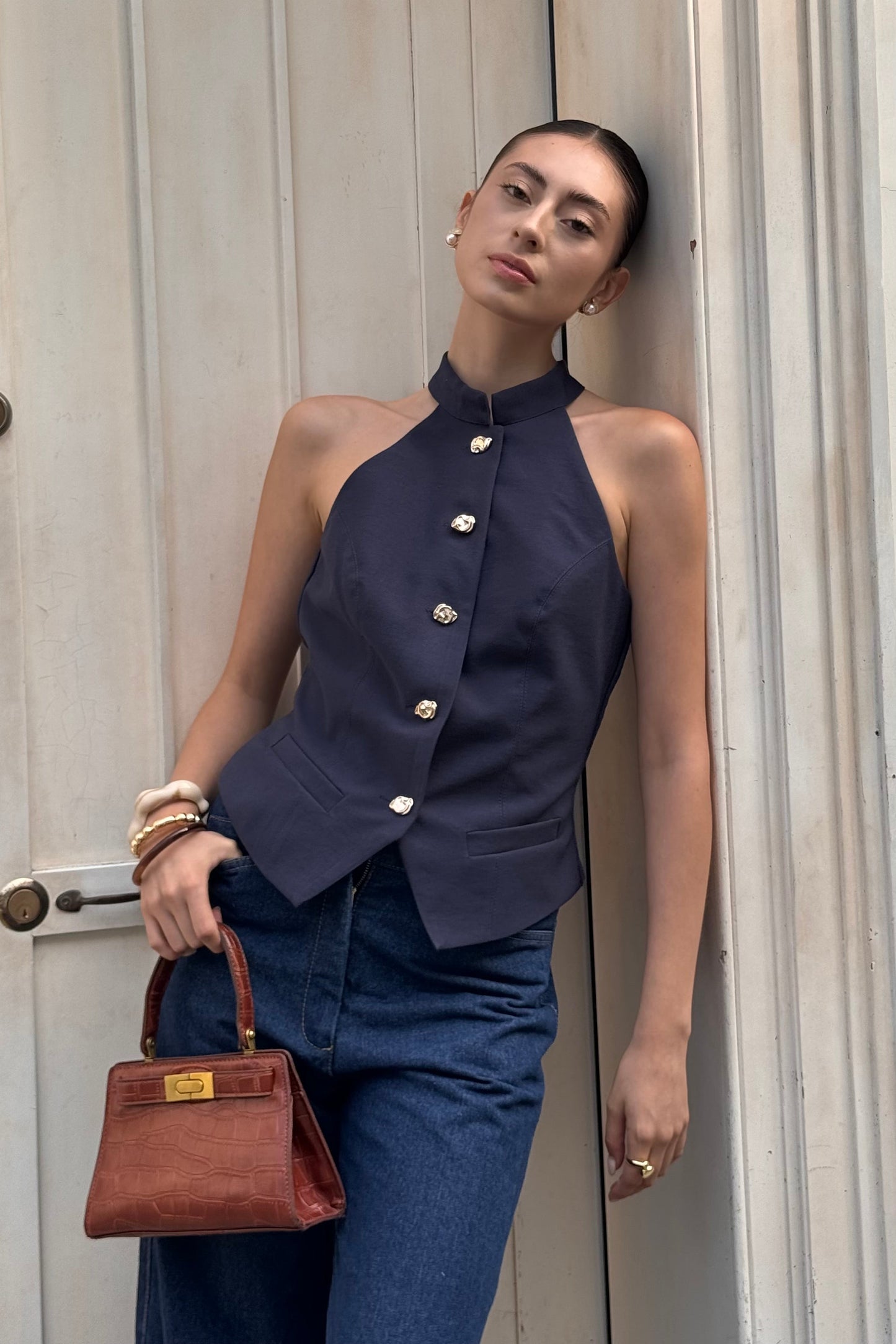 Chaleco cuello halter N 25