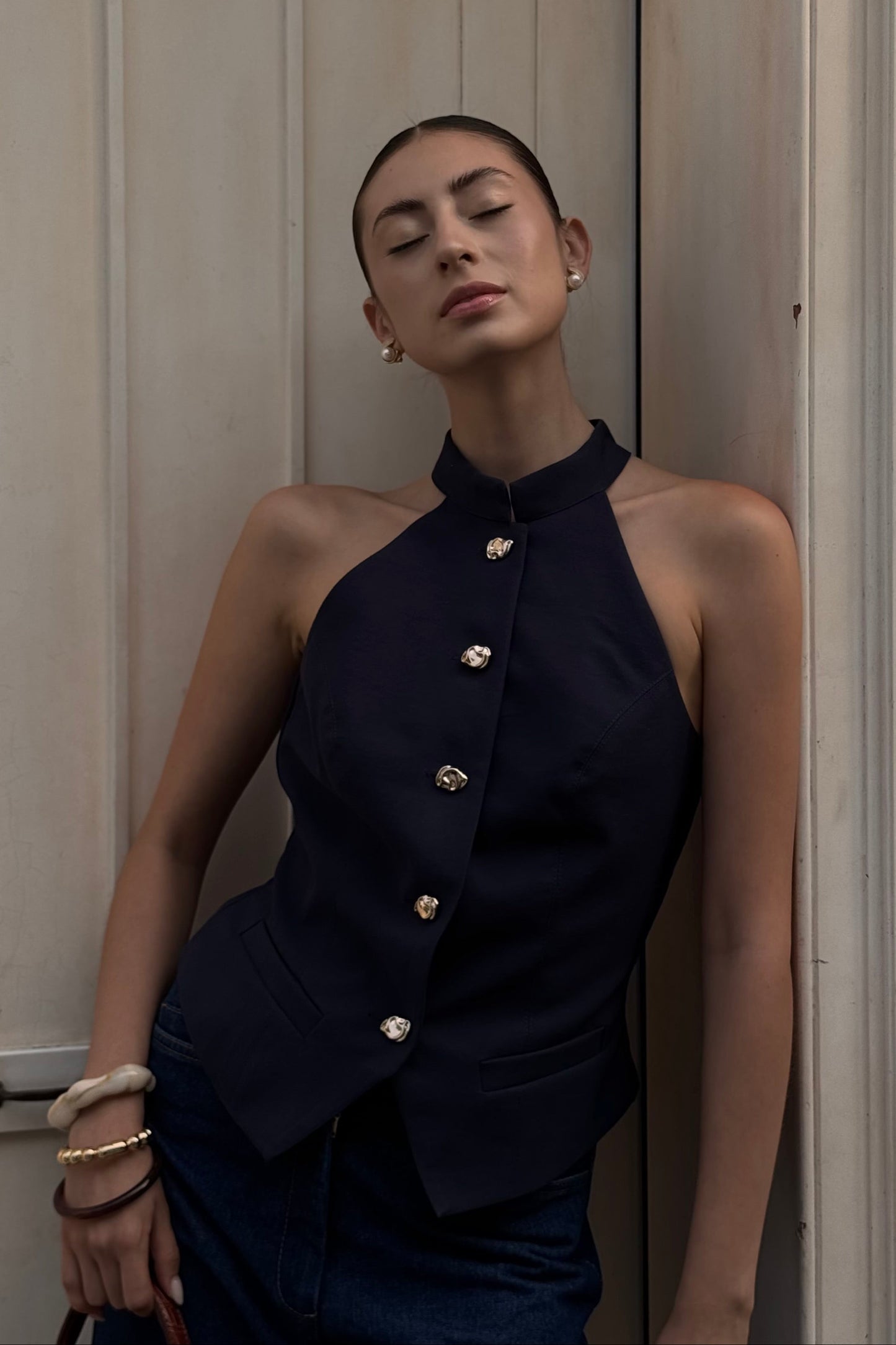 Chaleco cuello halter N 25