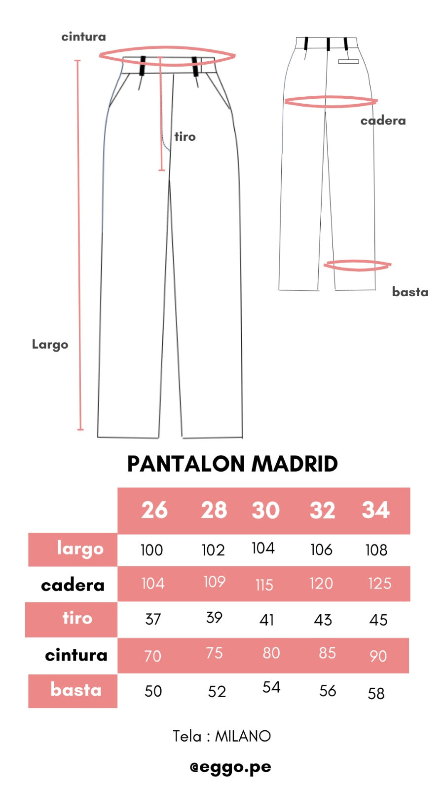 Pantalon Madrid