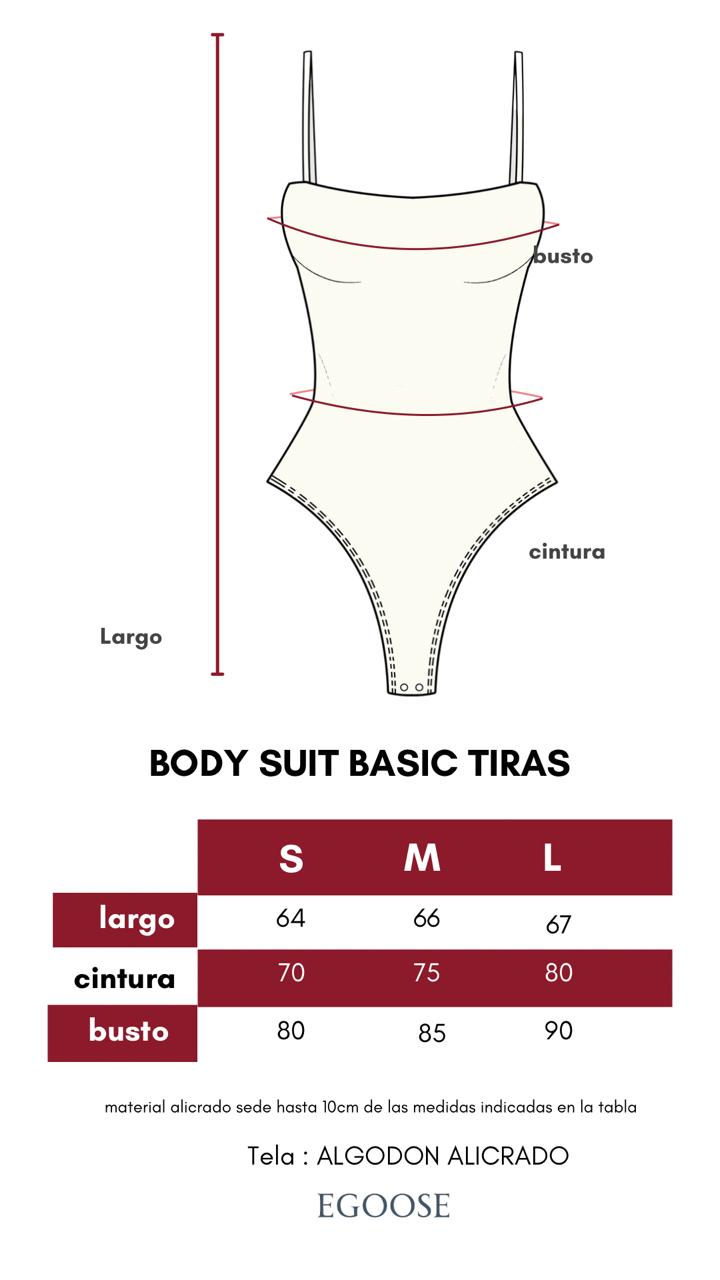 Bodysuit Basic Tiras